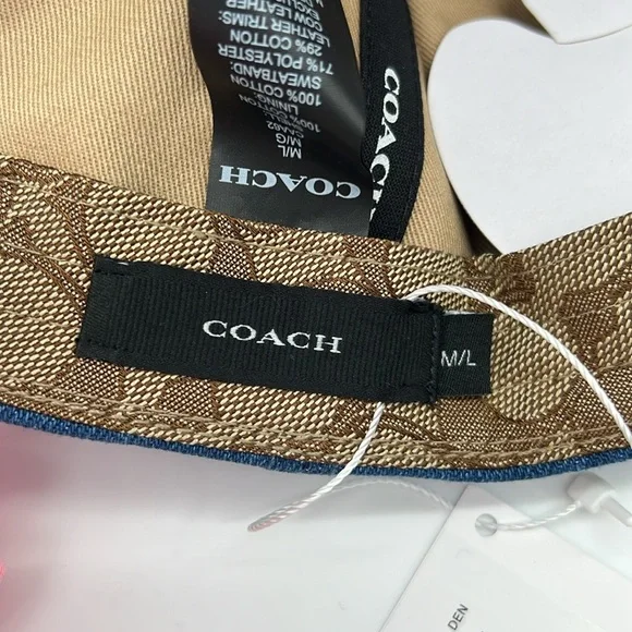 Coach Signature Denim Baseball Hat - Picture 8 of 13
